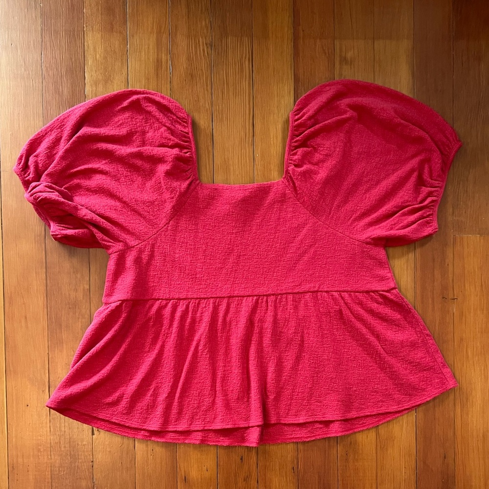 NWT - Red Madewell Plus Top
